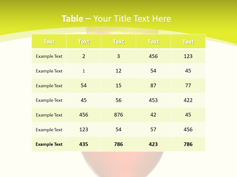 Liquor Background Drink PowerPoint Template