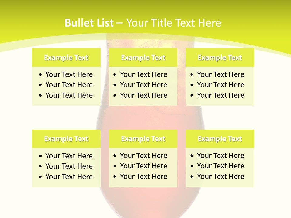 Liquor Background Drink PowerPoint Template