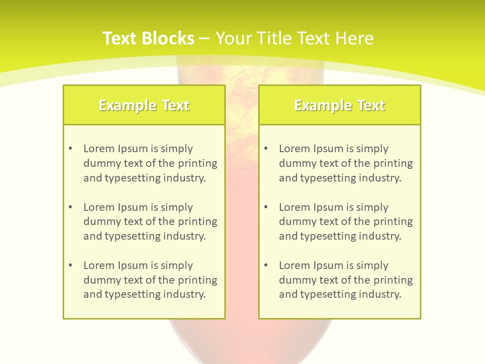 Liquor Background Drink PowerPoint Template