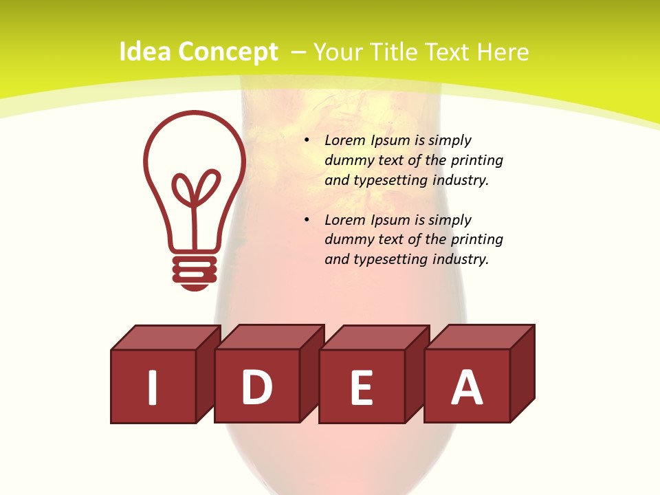 Liquor Background Drink PowerPoint Template