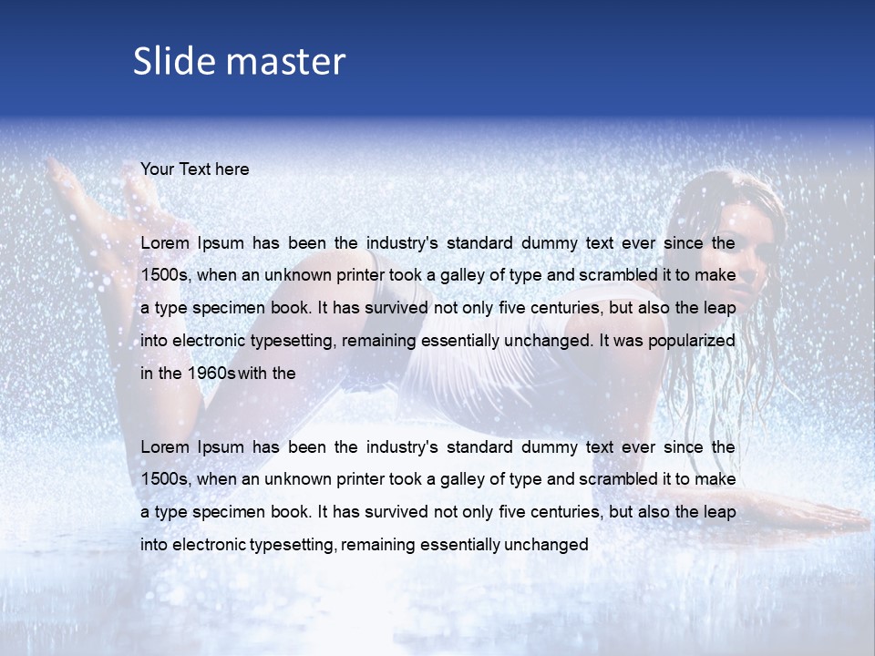 Drops Young Shine PowerPoint Template