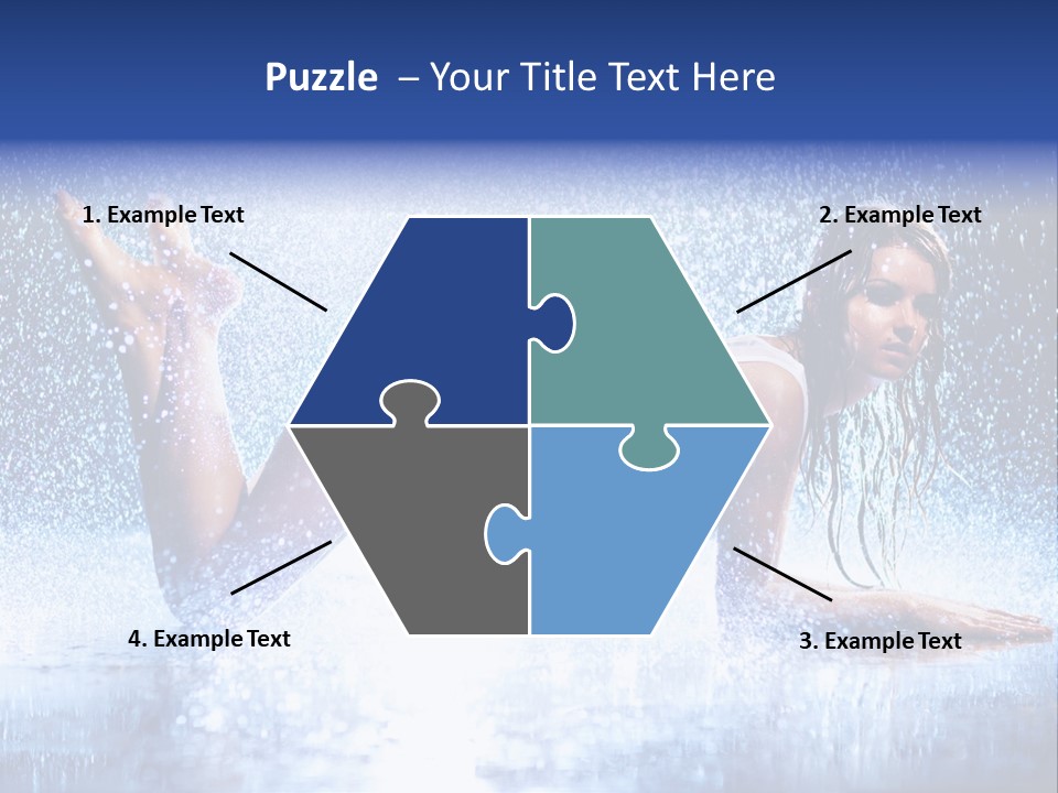 Drops Young Shine PowerPoint Template