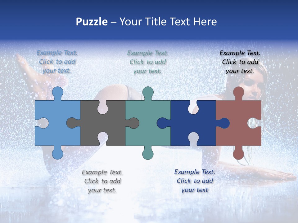 Drops Young Shine PowerPoint Template