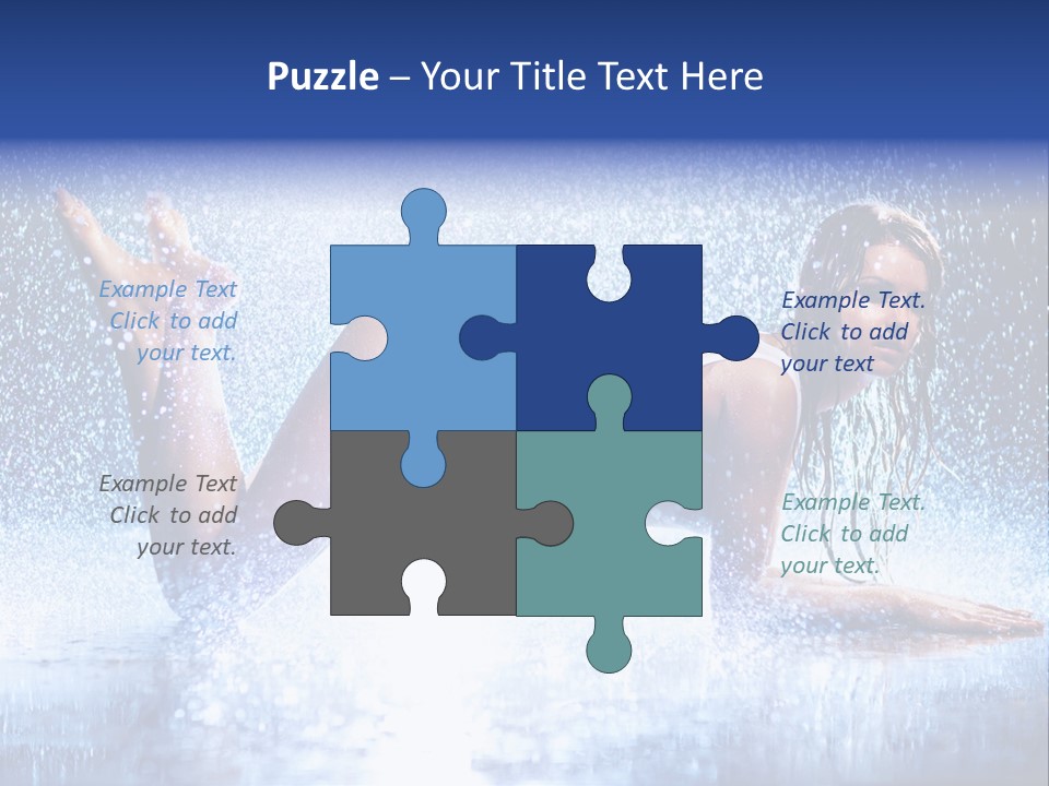 Drops Young Shine PowerPoint Template