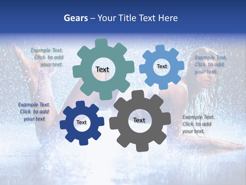 Drops Young Shine PowerPoint Template