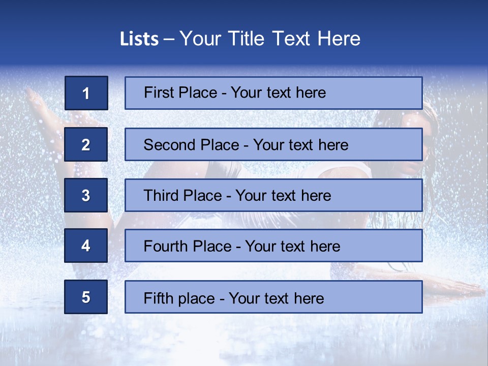 Drops Young Shine PowerPoint Template