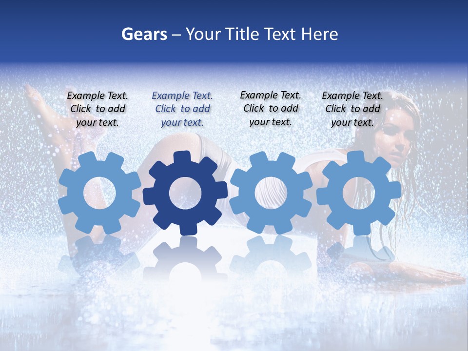 Drops Young Shine PowerPoint Template