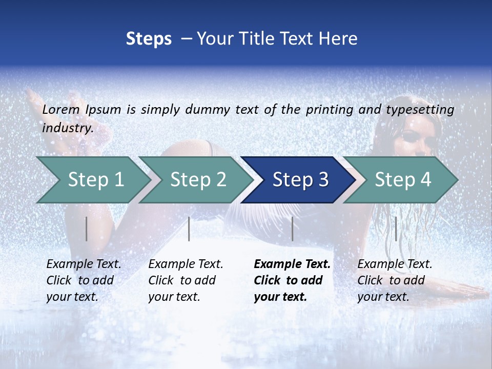 Drops Young Shine PowerPoint Template