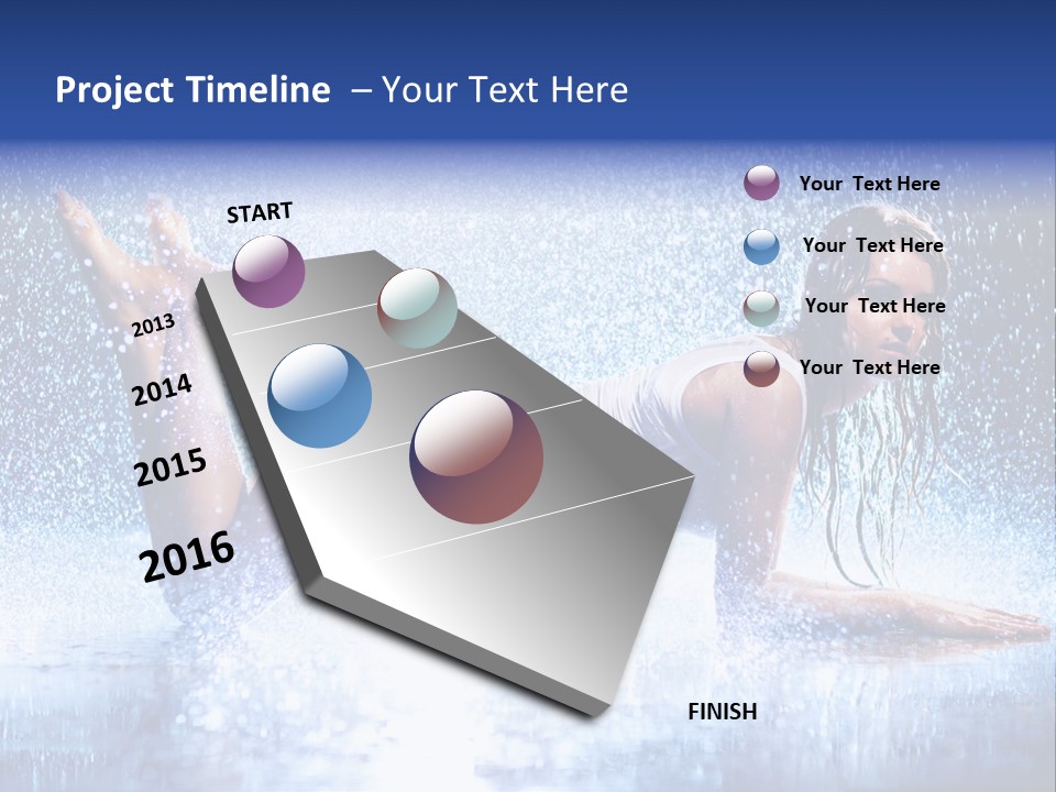 Drops Young Shine PowerPoint Template