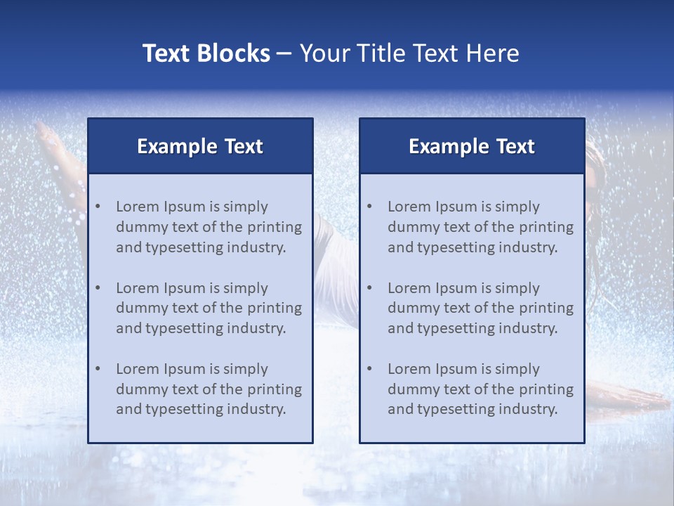 Drops Young Shine PowerPoint Template