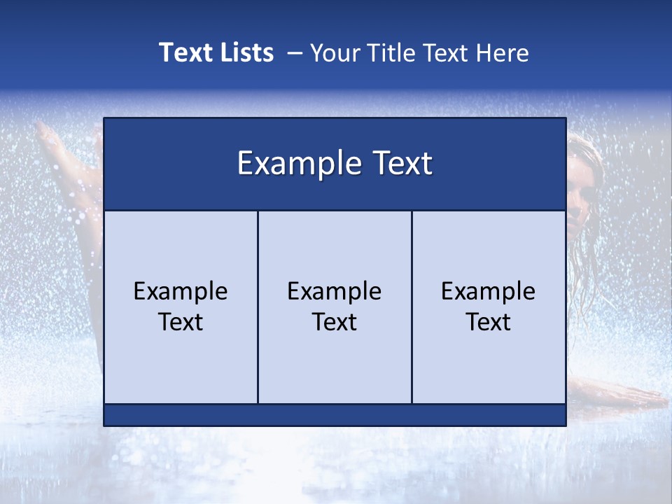 Drops Young Shine PowerPoint Template