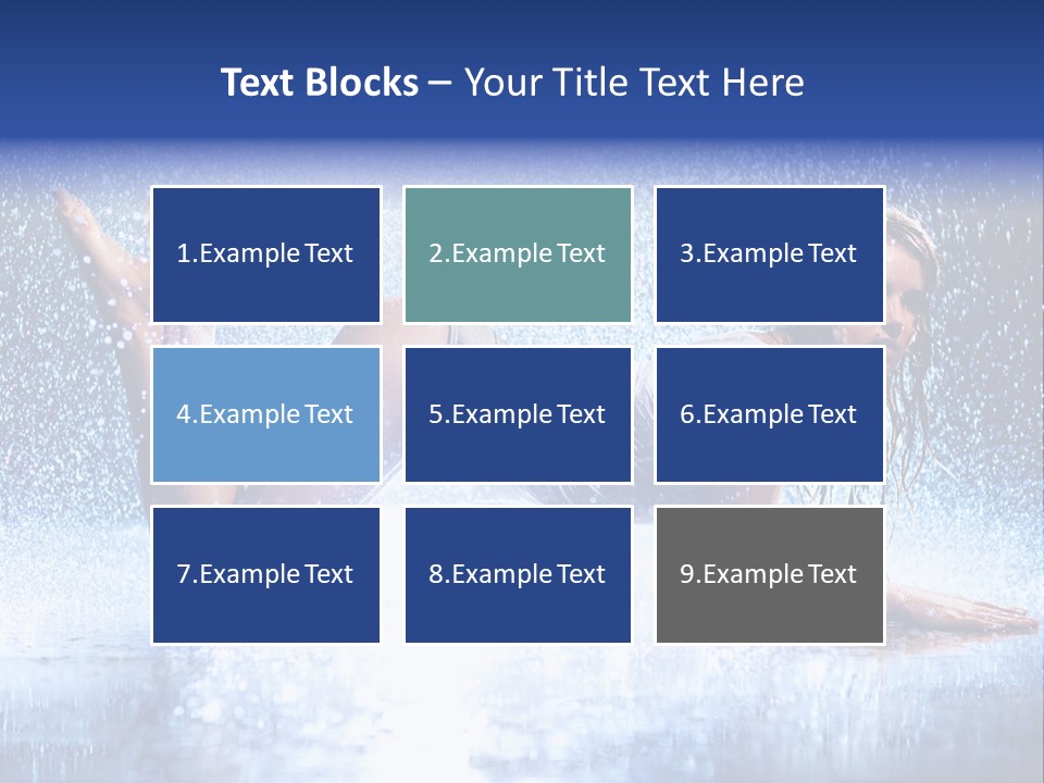 Drops Young Shine PowerPoint Template