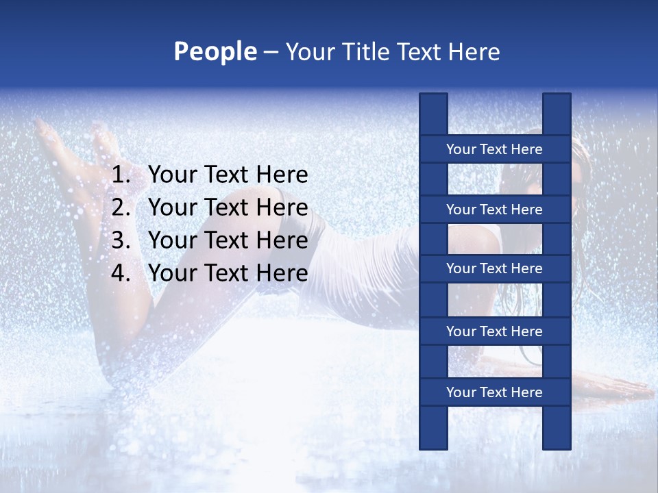 Drops Young Shine PowerPoint Template