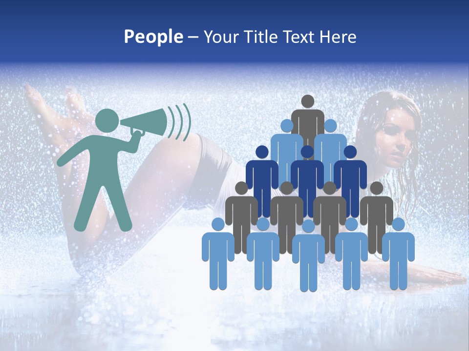 Drops Young Shine PowerPoint Template