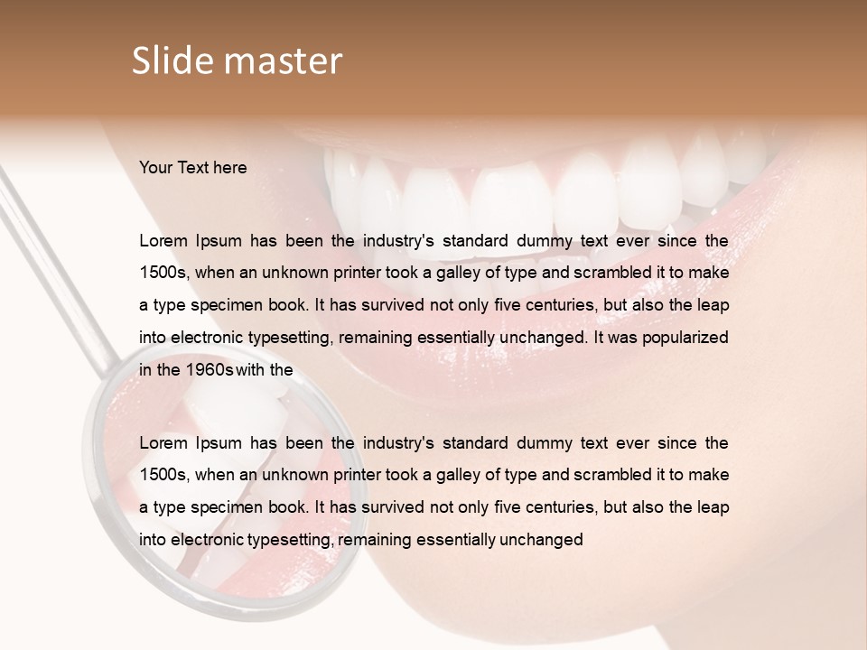 Dentistry Dental Face PowerPoint Template