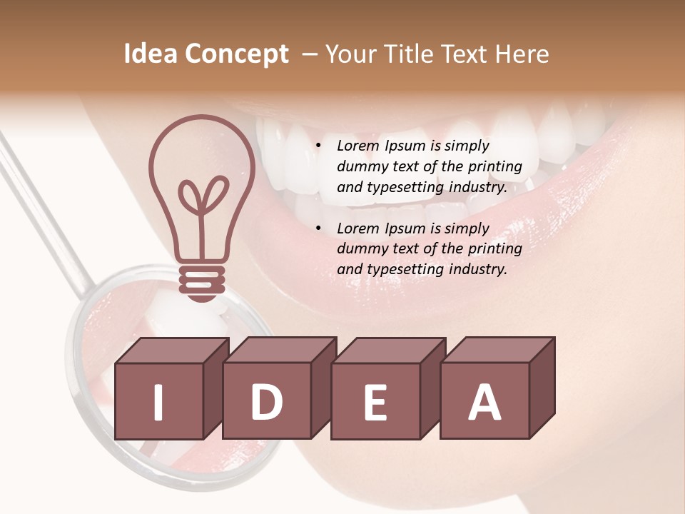 Dentistry Dental Face PowerPoint Template