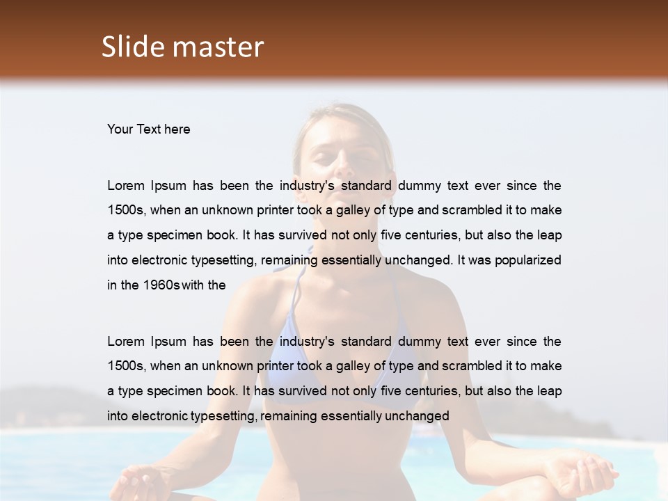 Adult Sky Concentration PowerPoint Template