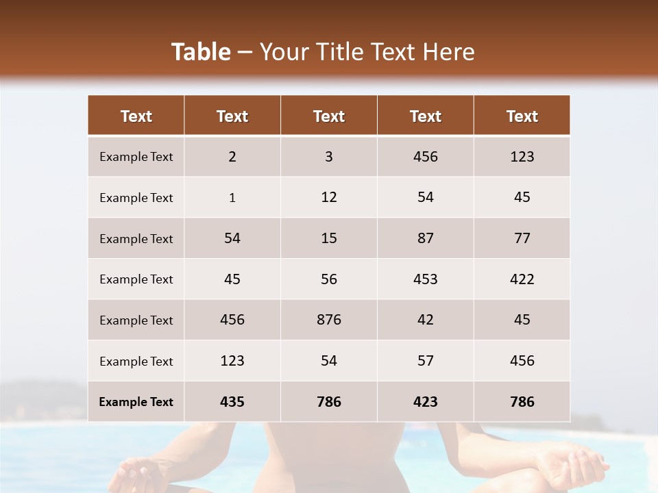 Adult Sky Concentration PowerPoint Template