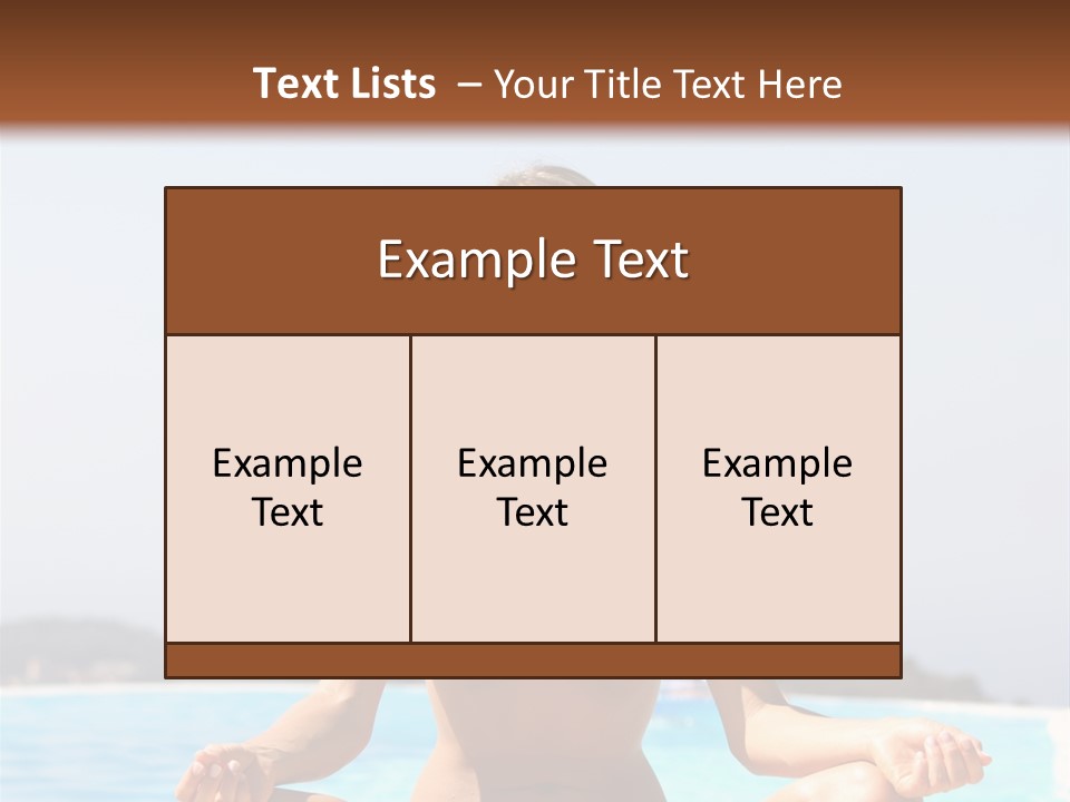 Adult Sky Concentration PowerPoint Template