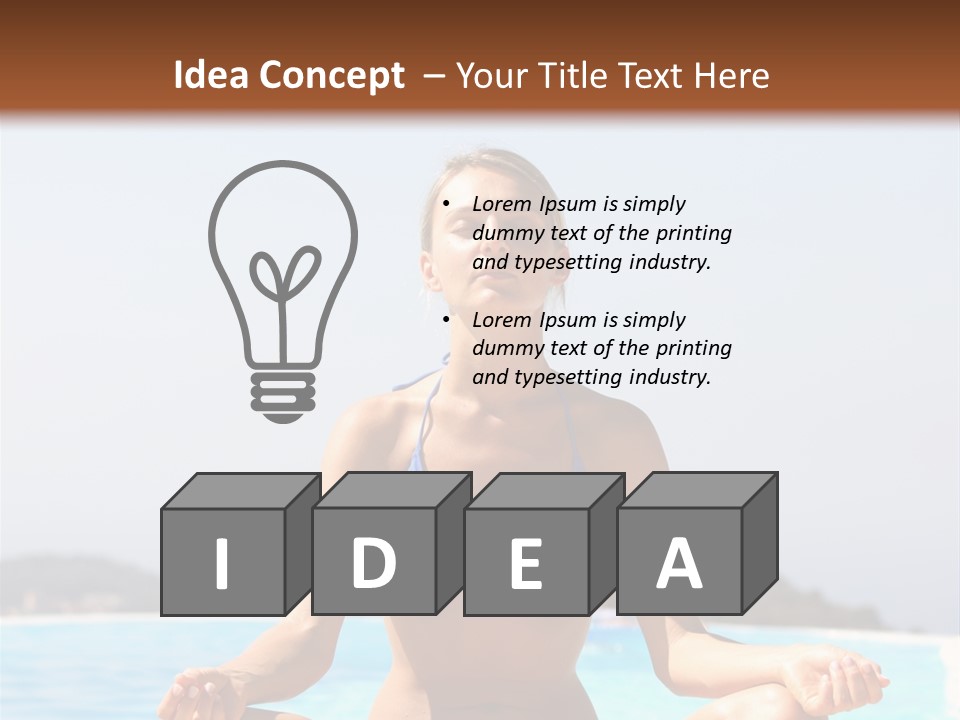 Adult Sky Concentration PowerPoint Template