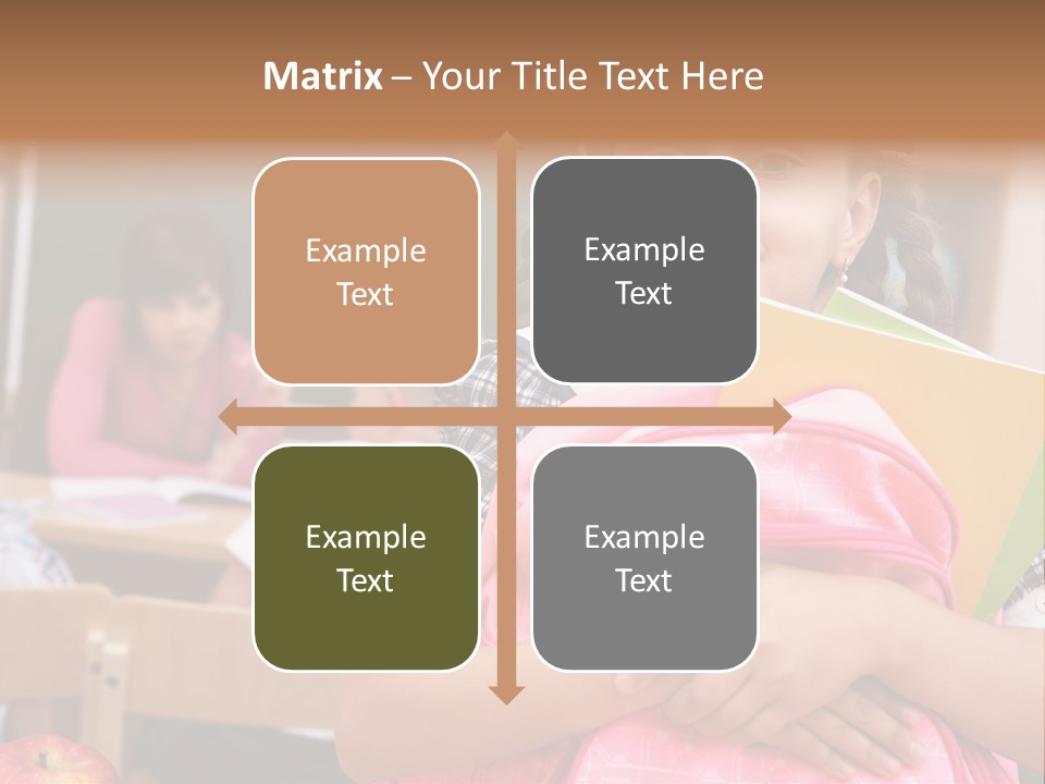 Holding Youthful Expression PowerPoint Template
