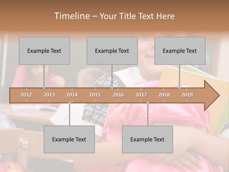Holding Youthful Expression PowerPoint Template
