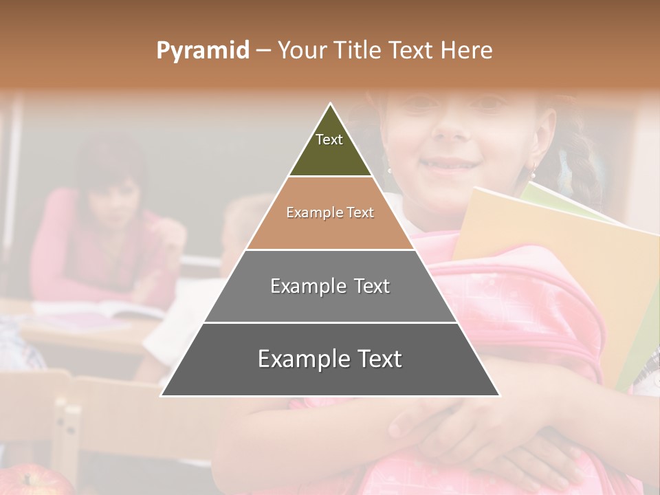 Holding Youthful Expression PowerPoint Template