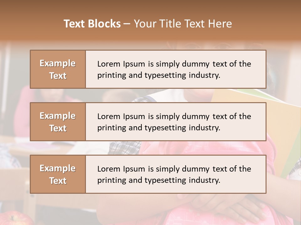 Holding Youthful Expression PowerPoint Template