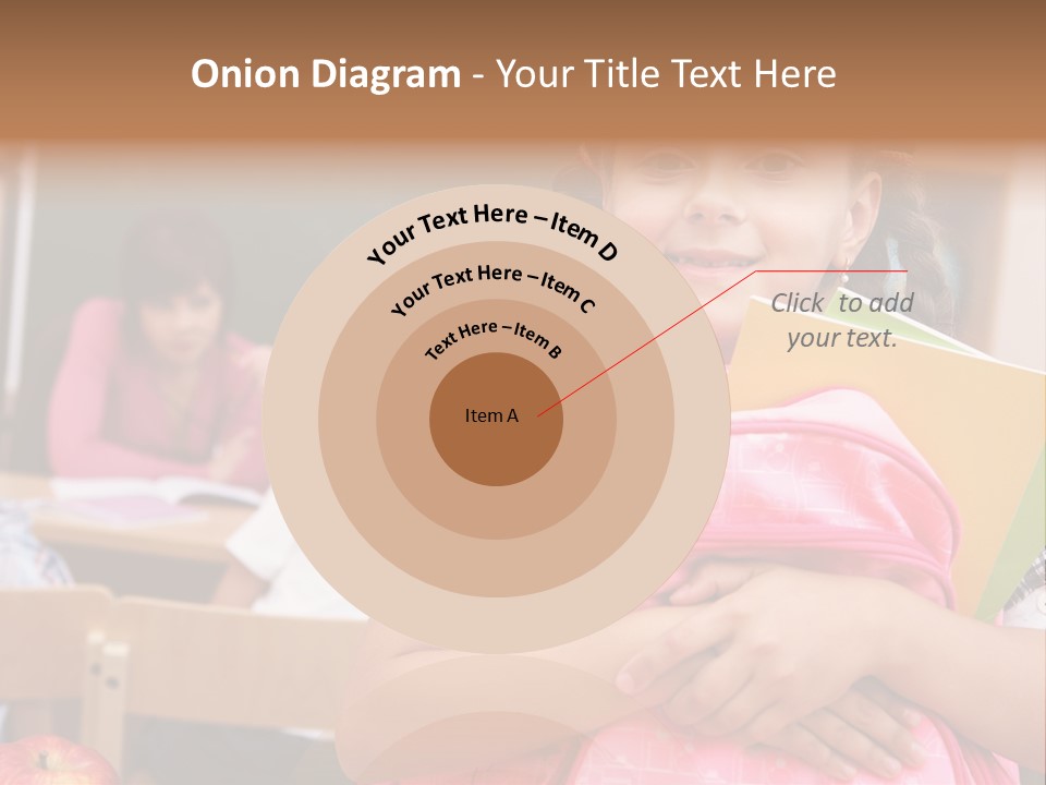 Holding Youthful Expression PowerPoint Template