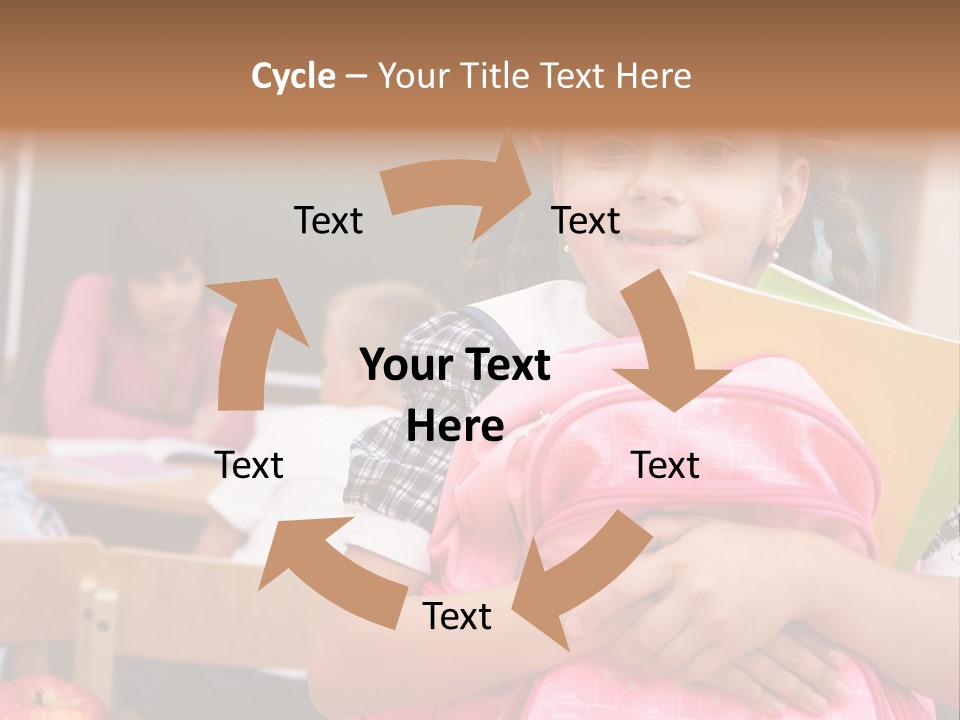 Holding Youthful Expression PowerPoint Template