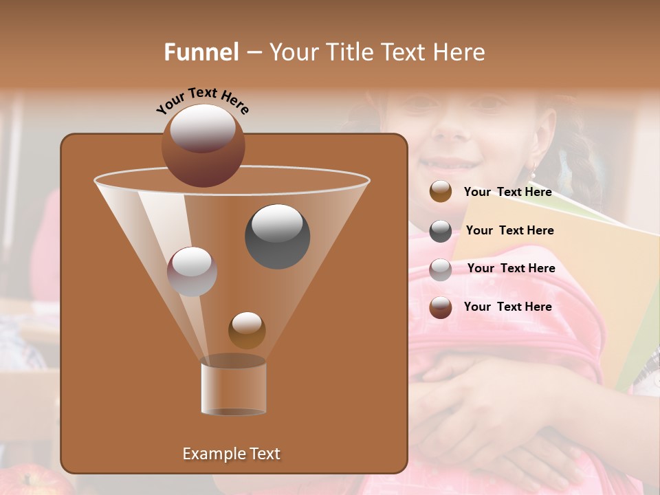 Holding Youthful Expression PowerPoint Template