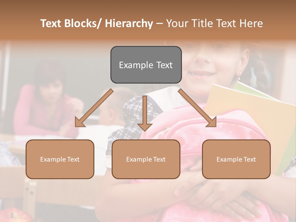 Holding Youthful Expression PowerPoint Template