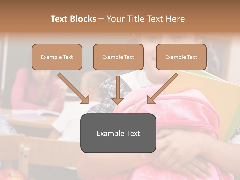 Holding Youthful Expression PowerPoint Template
