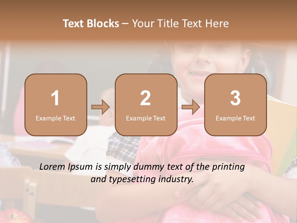 Holding Youthful Expression PowerPoint Template