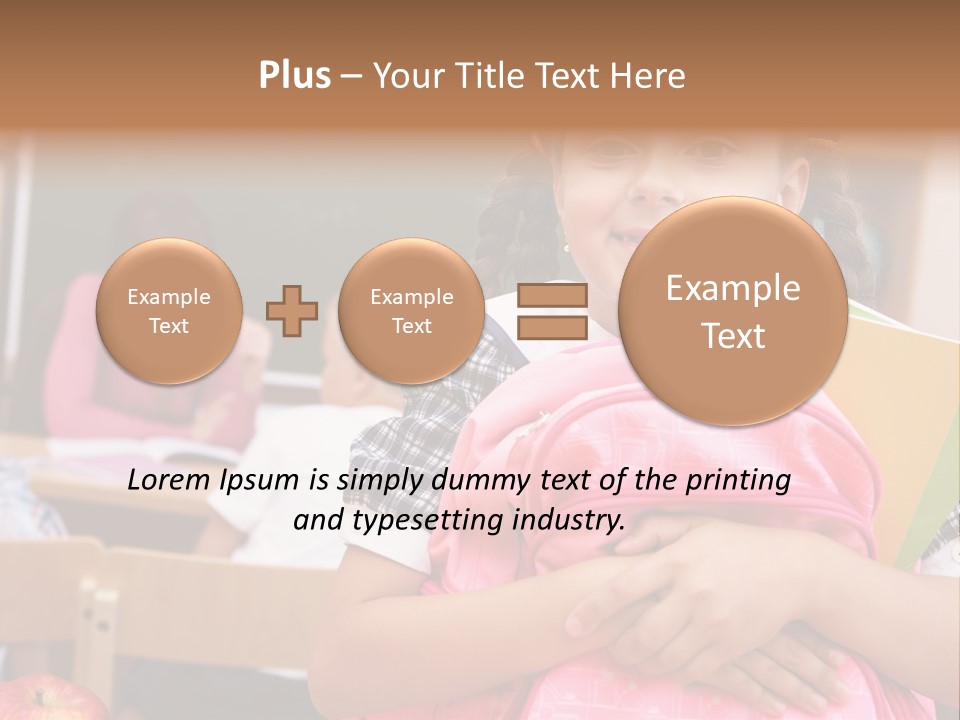 Holding Youthful Expression PowerPoint Template