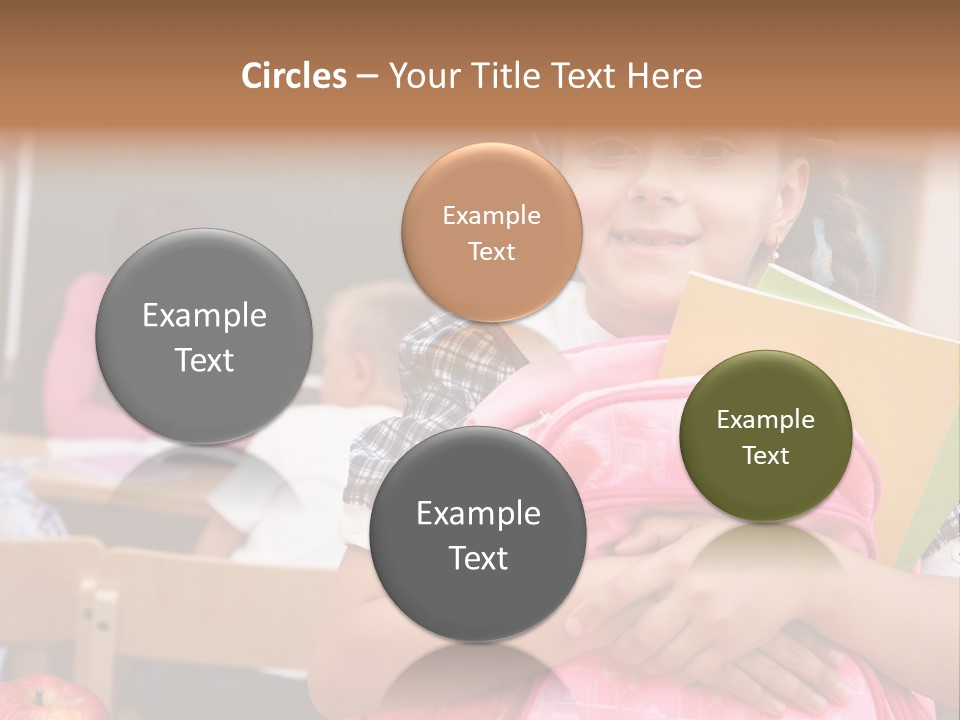 Holding Youthful Expression PowerPoint Template