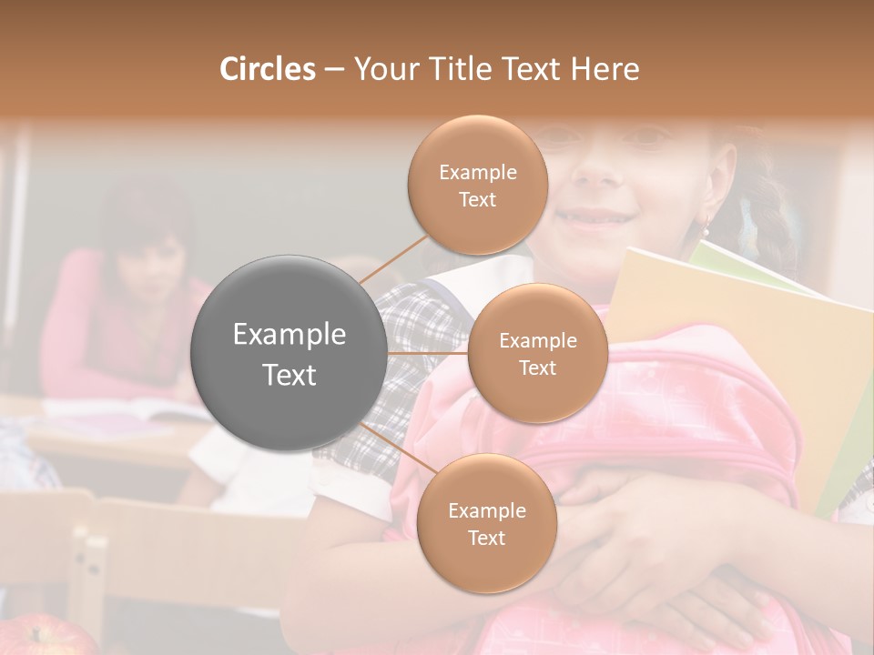 Holding Youthful Expression PowerPoint Template