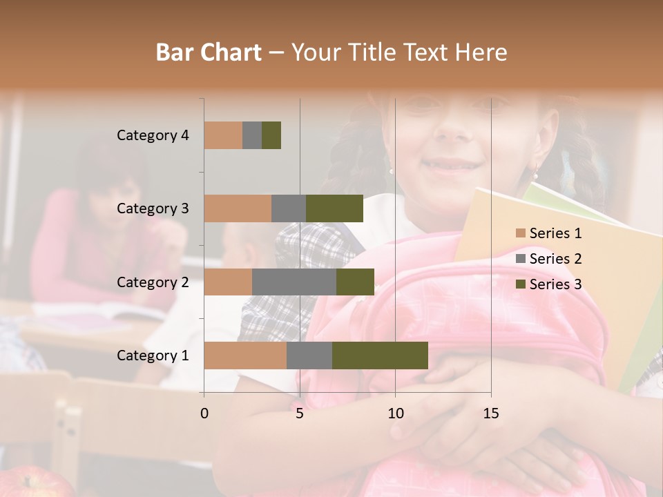 Holding Youthful Expression PowerPoint Template