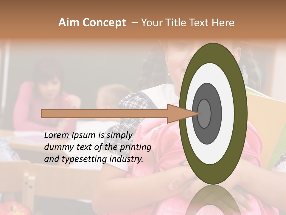 Holding Youthful Expression PowerPoint Template