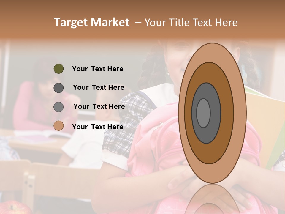 Holding Youthful Expression PowerPoint Template