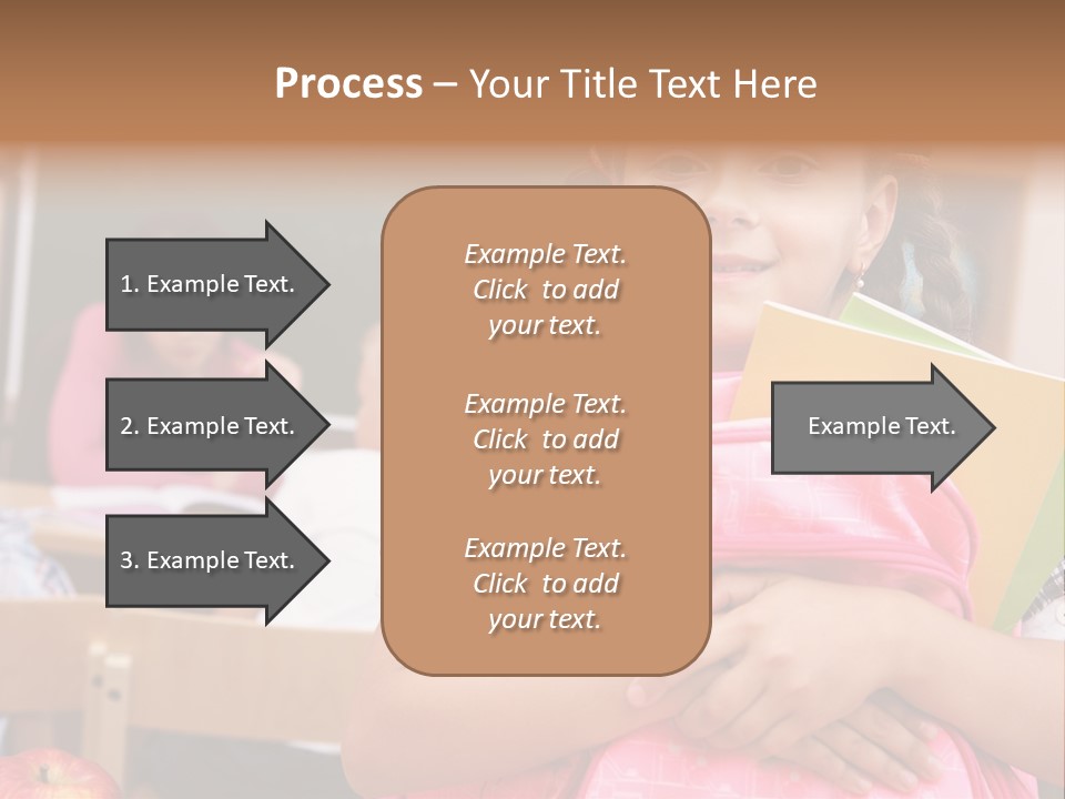 Holding Youthful Expression PowerPoint Template