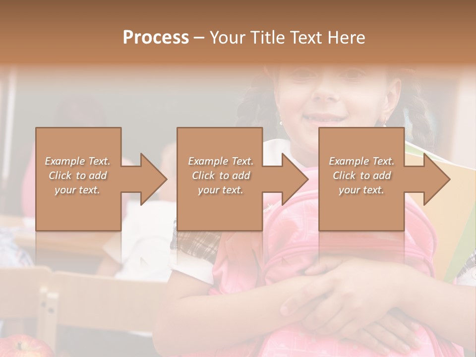 Holding Youthful Expression PowerPoint Template