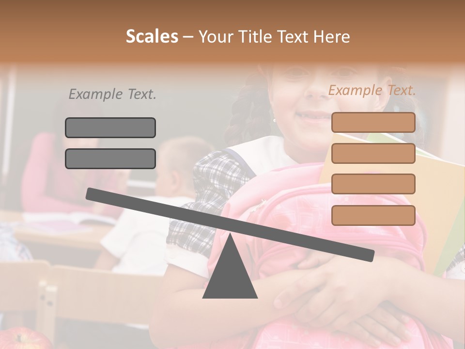 Holding Youthful Expression PowerPoint Template