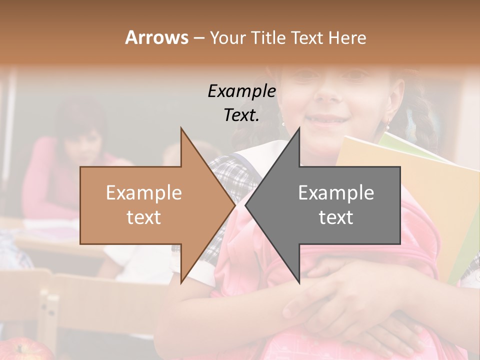 Holding Youthful Expression PowerPoint Template