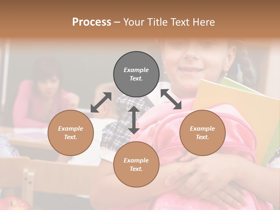 Holding Youthful Expression PowerPoint Template
