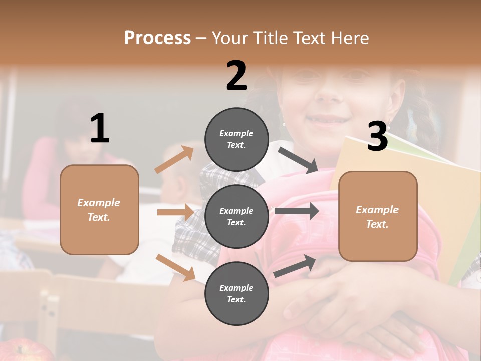 Holding Youthful Expression PowerPoint Template