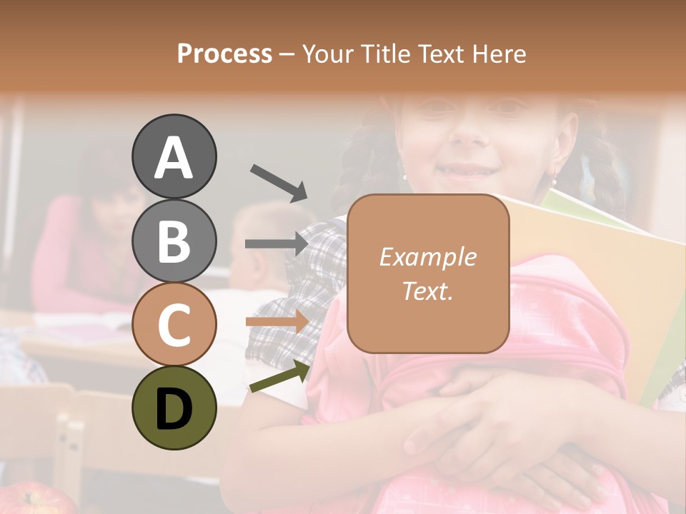 Holding Youthful Expression PowerPoint Template