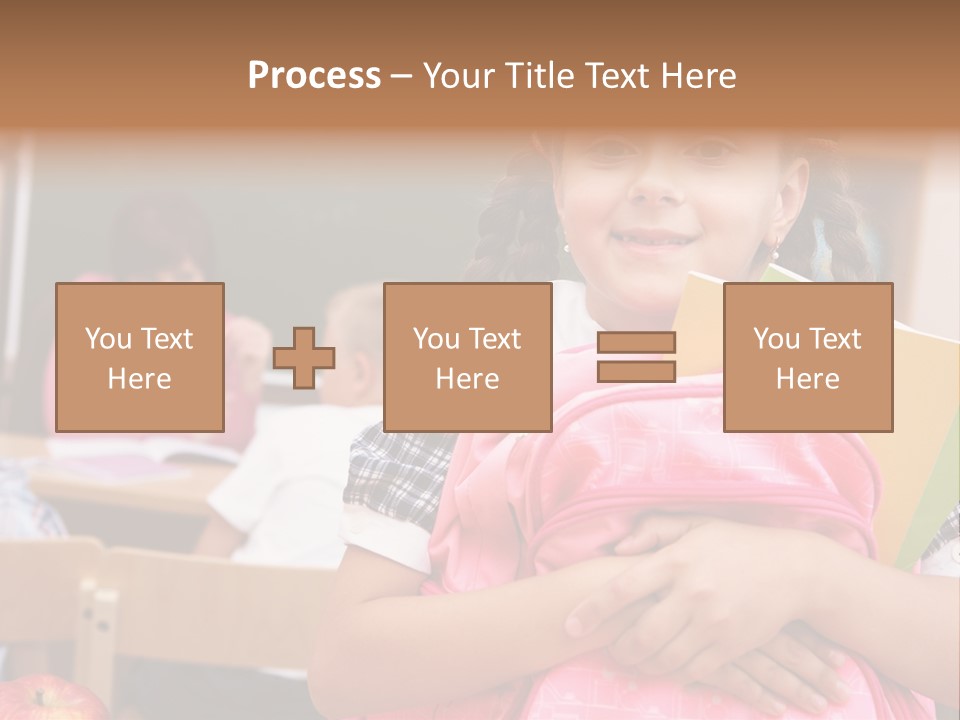 Holding Youthful Expression PowerPoint Template