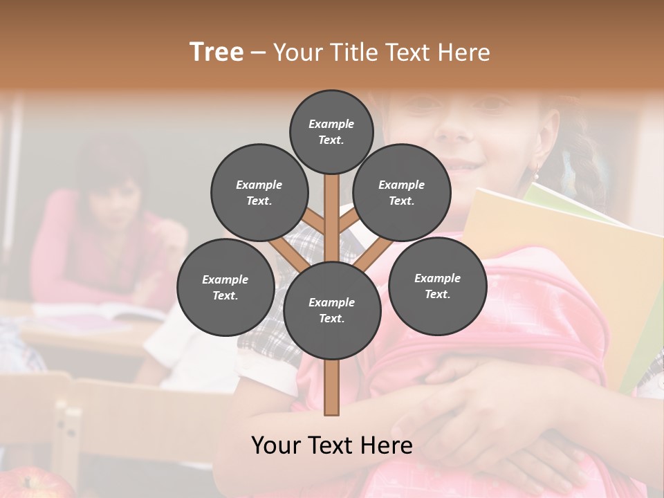 Holding Youthful Expression PowerPoint Template