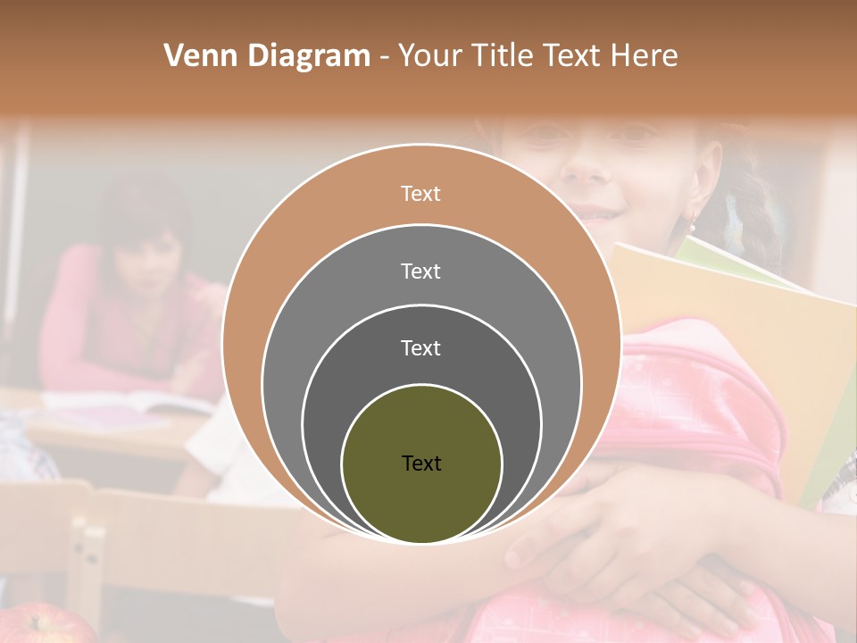 Holding Youthful Expression PowerPoint Template